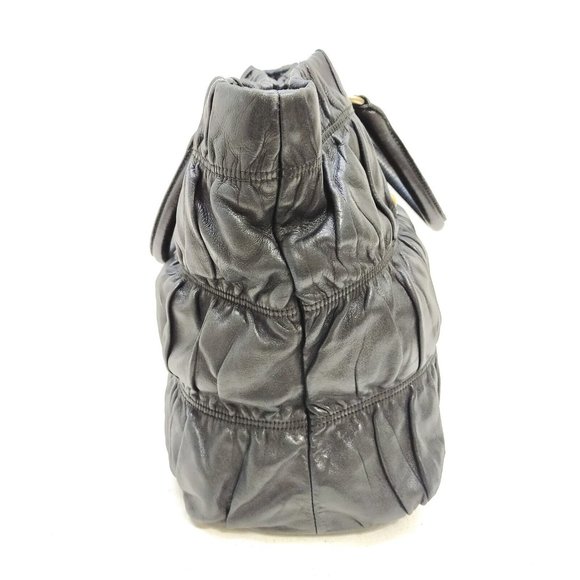 Prada Hand Bag Black Leather - Picture 3 of 9